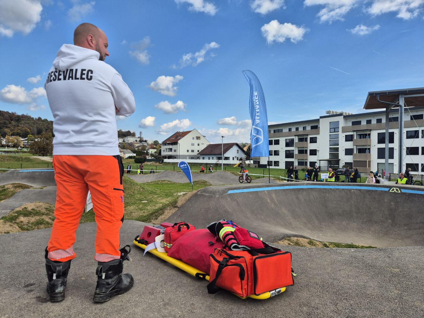 Dežurstvo reševalec na pumptracku